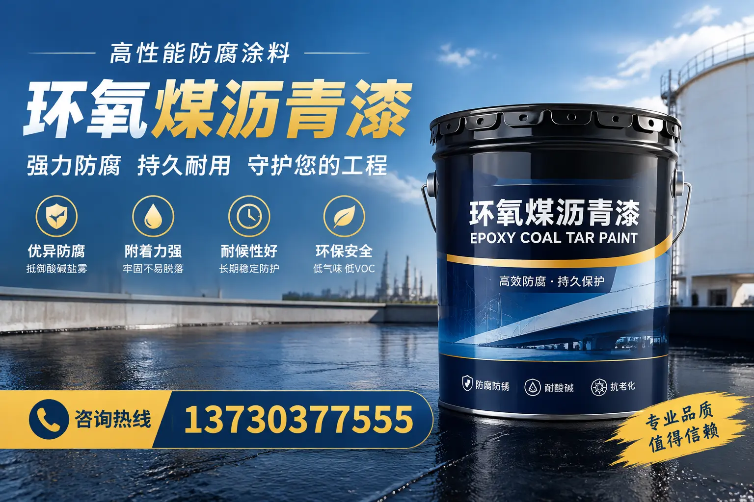 环氧煤沥青漆的耐久性分析，适合林甸的使用场景